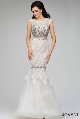 JOVANI IVORY 31553 SIZE 0