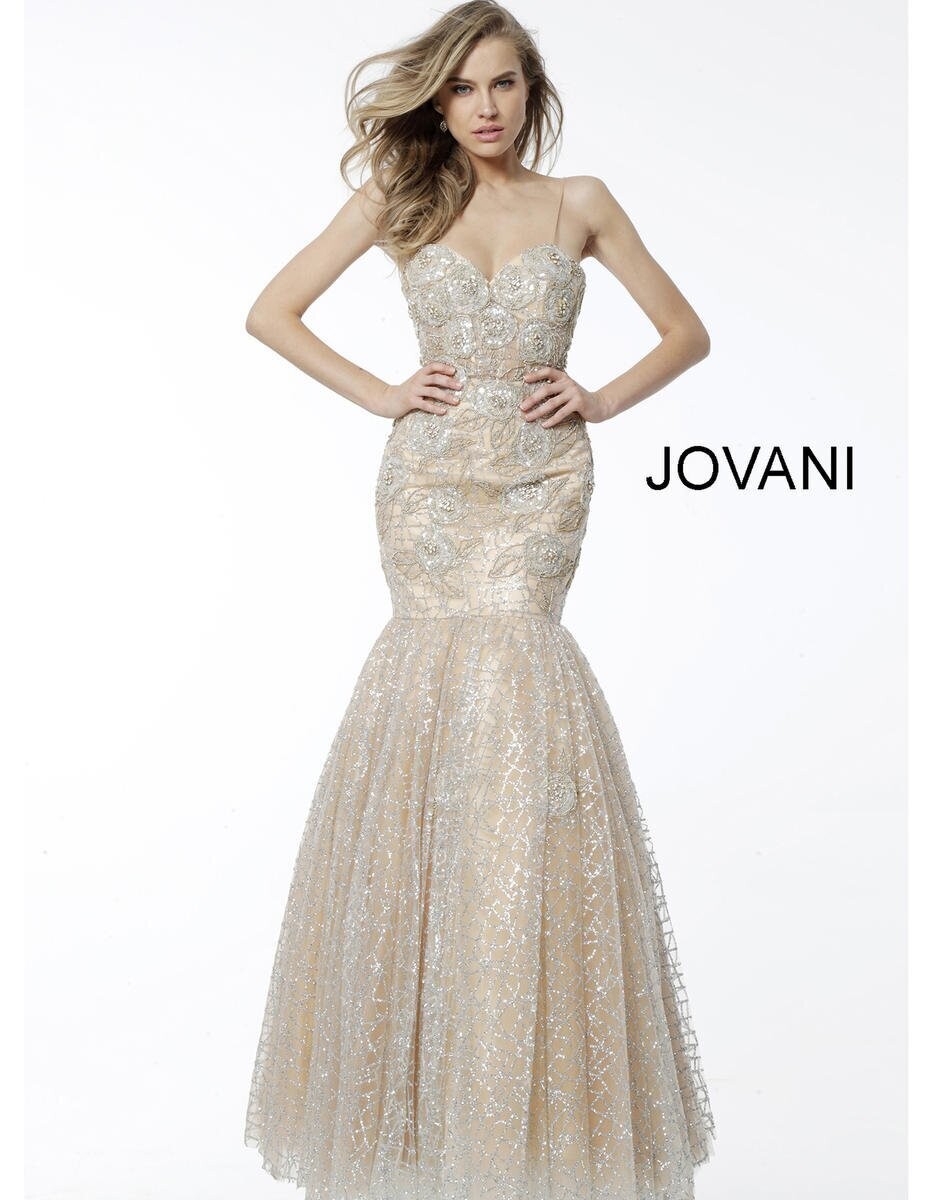 JOVANI BEADED GOLD 60416 SIZE 0