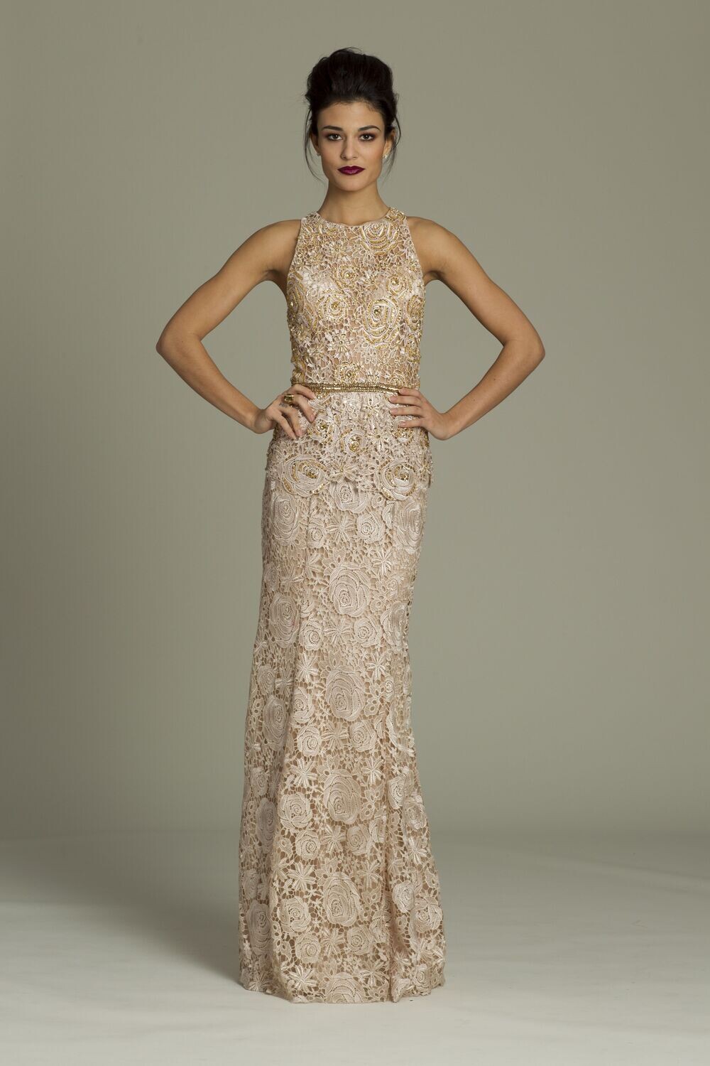 JOVANI BLK GLD PEPLUM SIZE 92985 0