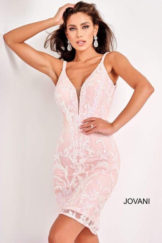JOVANI BLUSH SHORT 99073 SIZE 2