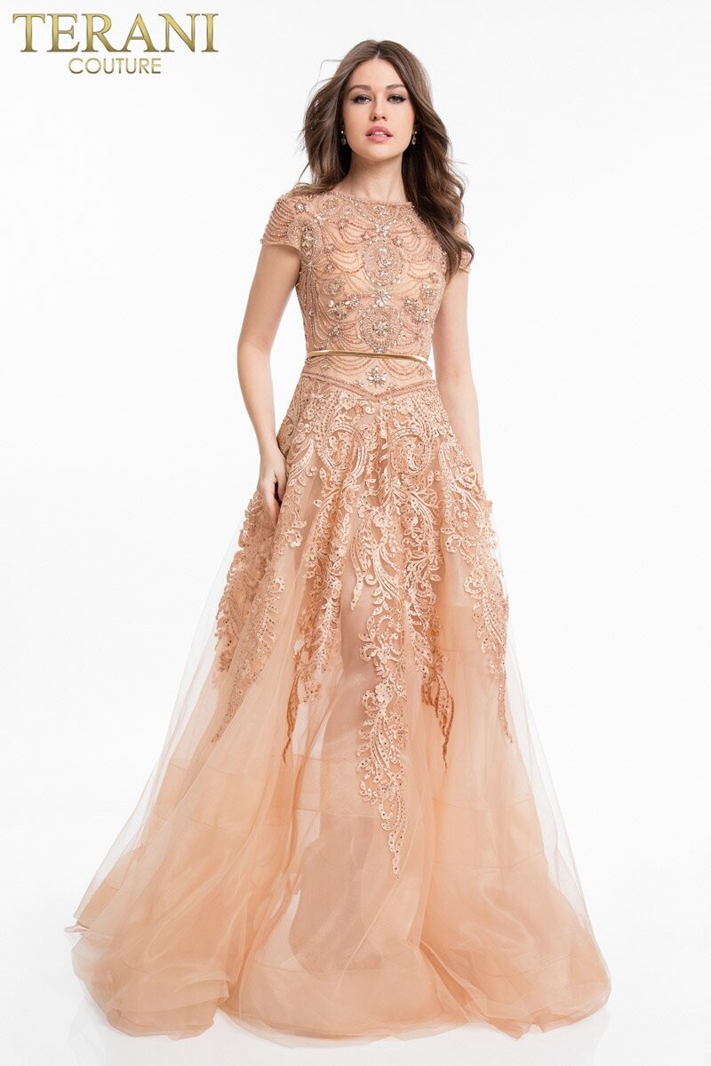 TERANI COUTURE  1821M7565 SIZE 8