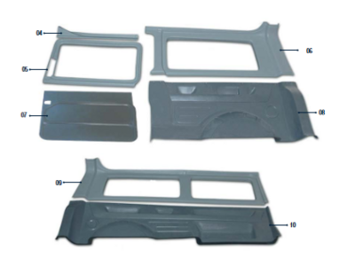 Cover ABS per Volkswagen T5/T6