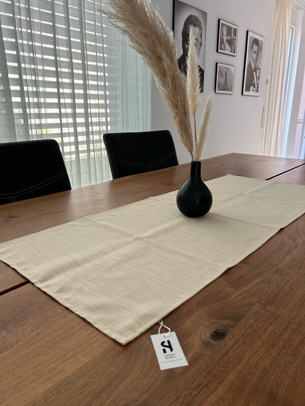 Tischläufer Beige