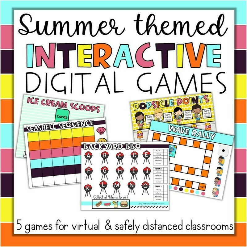 End of the Year Summer May June Interactive Games ANY subject Google Slides PPT