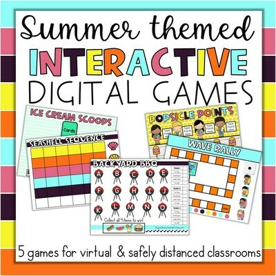 End of the Year Summer May June Interactive Games ANY subject Google Slides PPT
