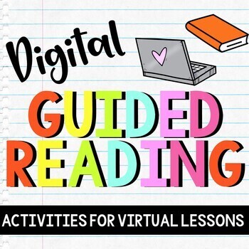 Digital Guided Reading Word Work, Comprehension, Vocab, Fiction & NF