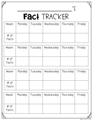 Addition Fast Fact Folders Math Fact Fluency - Shop - The Sassy Apple