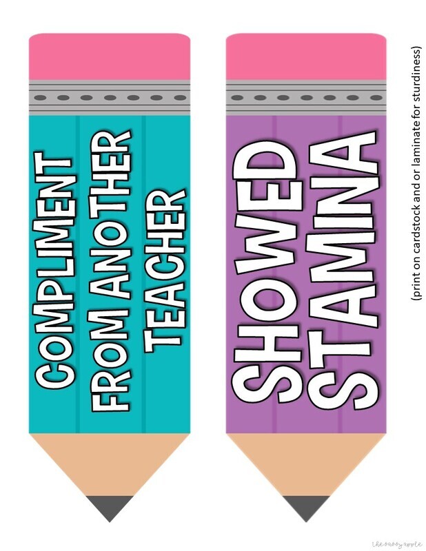 Positive Classroom Management: August Behavior Incentive Tracker *Editable*