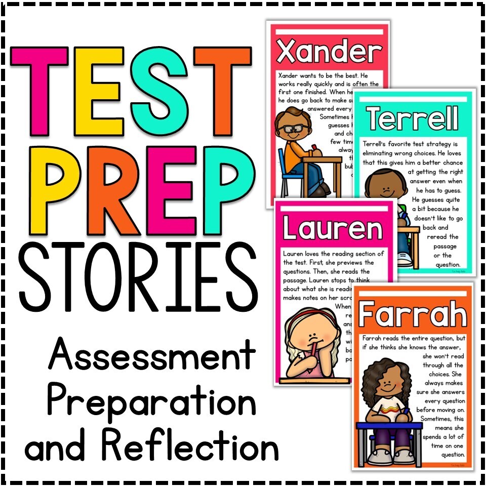 Test Prep & Test Taking Strategies and Study Skills Social Stories w/ reflection