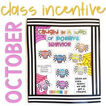 Positive Behavior Management: October Incentive Tracker *Editable* Bulletin