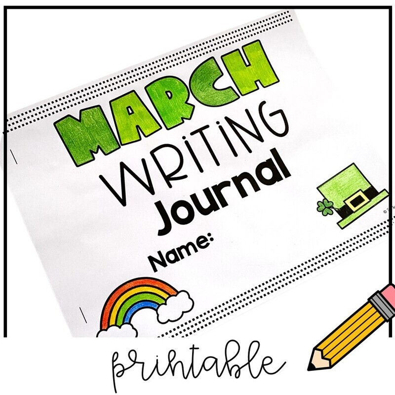 March Writing Prompts 20 Printable Journal Pages