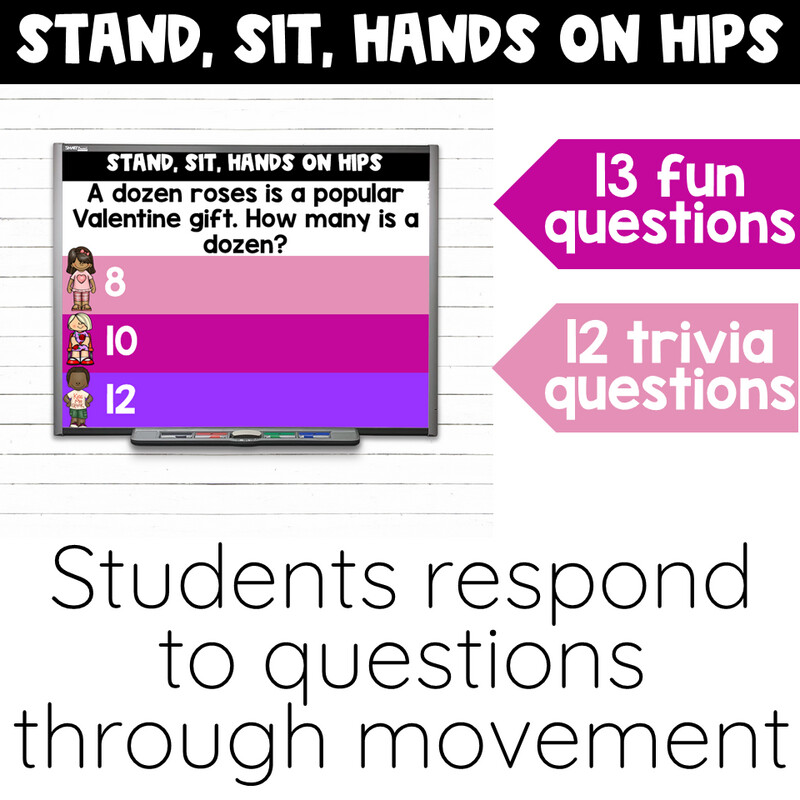 Valentine's Day Party Activity Game Morning Meeting Fun Friday