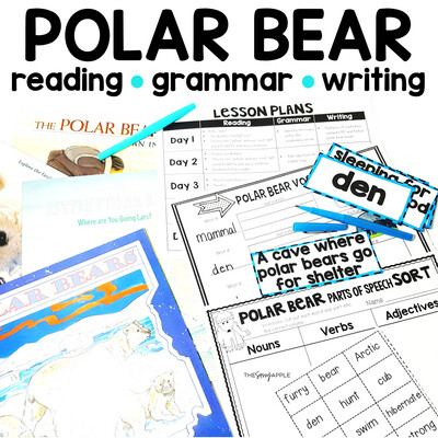 Polar Bears Activities: Nonfiction Reading Writing Science Polar Bear Study Unit