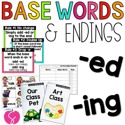 Inflectional Endings: Adding -ed and -ing to base words (verbs)