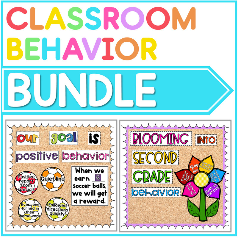 Classroom Management System Positive Behavior Bulletin Bundle