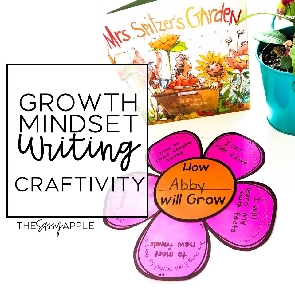 Growth Mindset Craft Writing Activities Bulletin Board Mrs. Spitzer's Garden