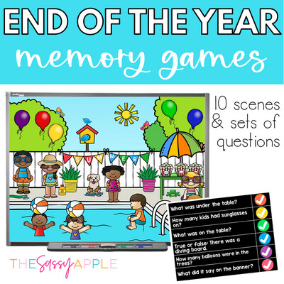 End of the Year Activity Memory Scenes & Questions Morning Meetings Brain Breaks