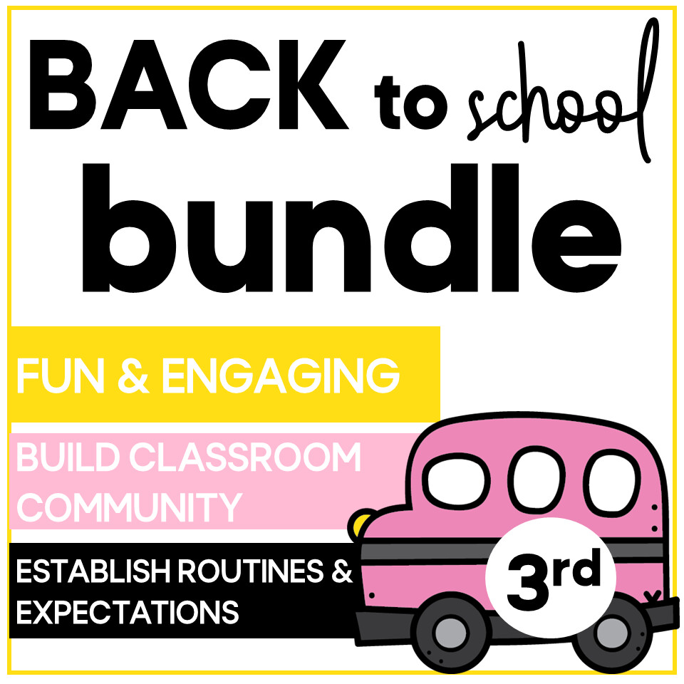 Third Grade Back to School Bundle: 10 Resources