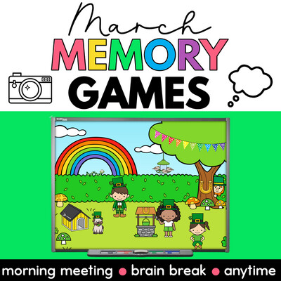 March Memory Games Morning Meeting Activities Brain Breaks
