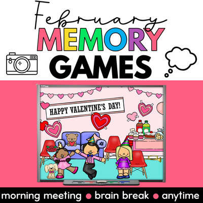 February Games Morning Meeting Brain Break Activities Memory