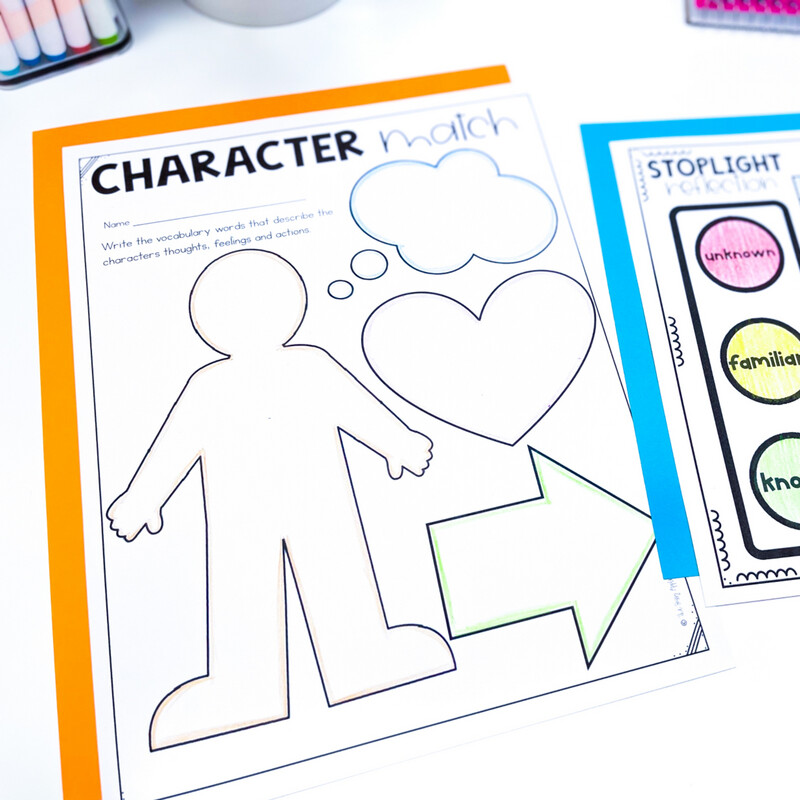 Vocabulary Activities Use with ANY Word List Graphic Organizers Worksheets