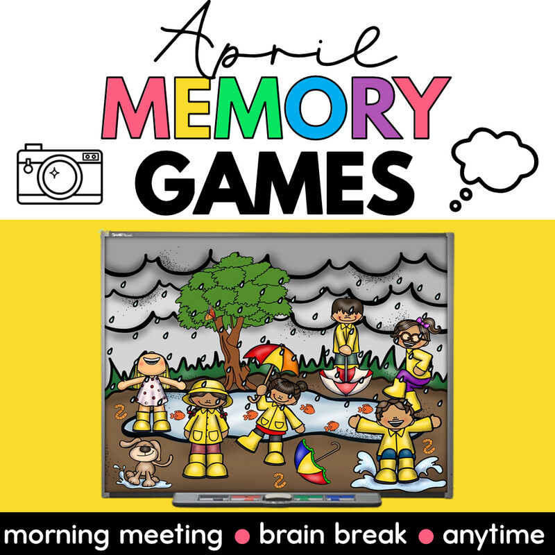 April Earth Day Activities Morning Meeting Brain Breaks Memory Game