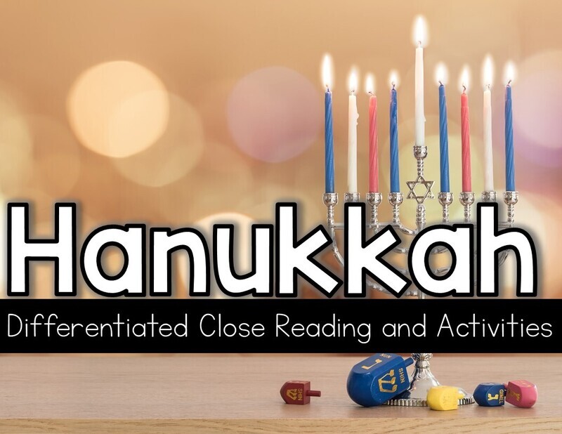Hanukkah Activities Writing Worksheets Reading Passages Comprehension Vocabulary