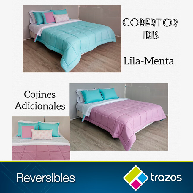 Cobertor reversible Lila