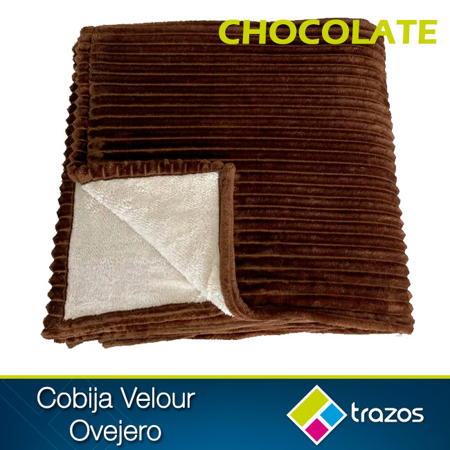 Cobija Velour ovejero Chocolate