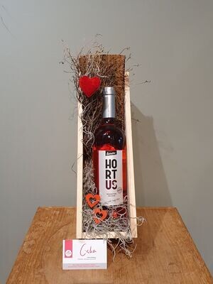 Valentijns pakket met Hortus wijn M