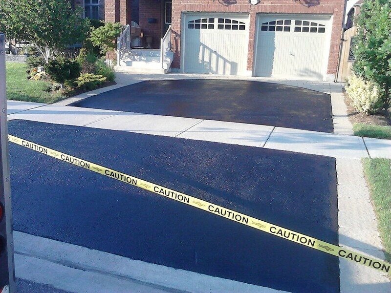 2 Car Drive with Concrete Curbing