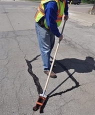 Residential Crack Filling