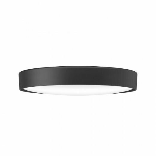 Ribag Arva Deckenleuchte, Durchmesser: Ø 270mm, Lichtfarbe: 2700K warmweiss, Farbe: schwarz RAL 9005, Dimmbar: Ein / Aus