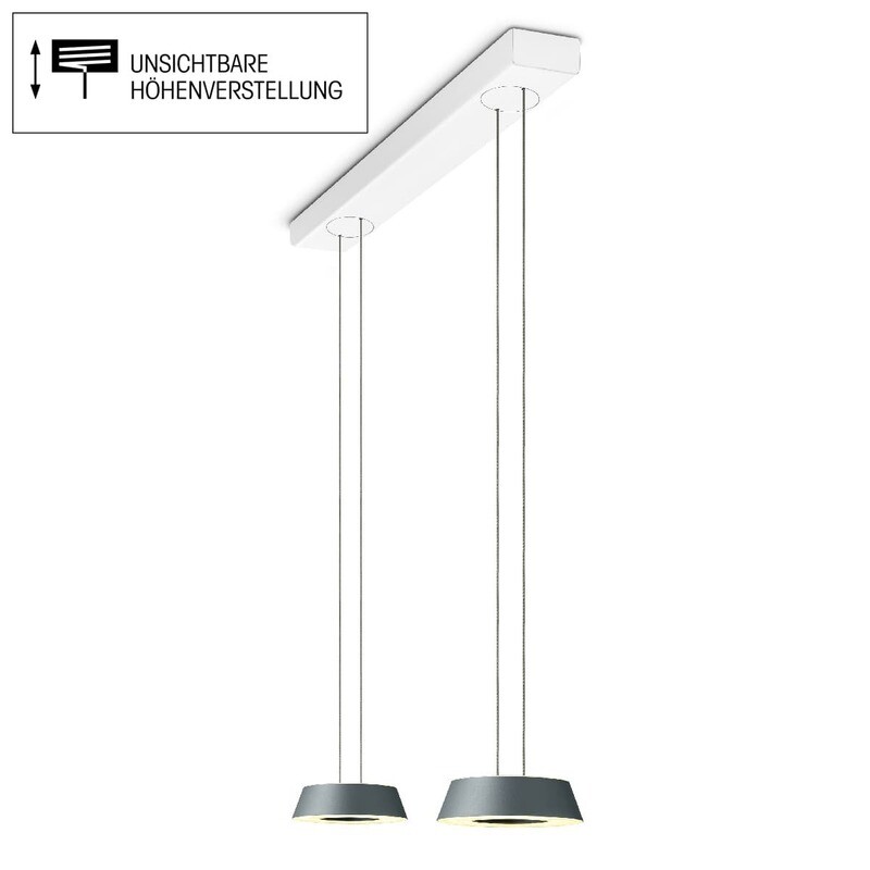 OLIGO Glance Pendelleuchte 2-flammig mit unsichtbarer Höhenverstellung