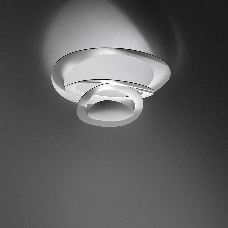 Artemide Pirce LED Deckenleuchte, Grösse: Ø 690mm, Farbe: weiss, Lichtfarbe: 2700K warmweiss (nur weisse Farbe)