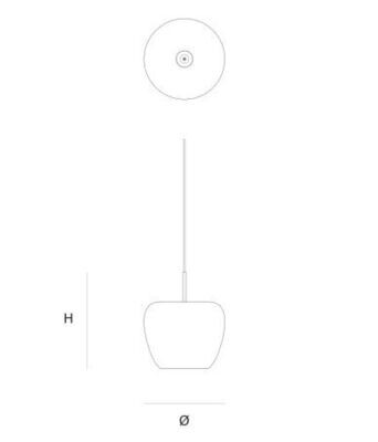 Quasar Apple Mood small Pendelleuchte 1-flammig