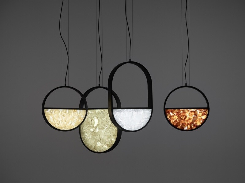BROKIS Geometric oval suspension