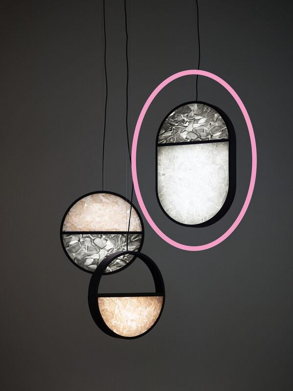 BROKIS Geometric oval suspension