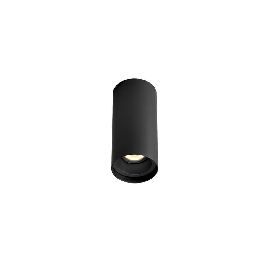 Wever &amp; Ducré Solid 1.0/2.0 Petit Deckenleuchte, Farbe: schwarz/schwarz, Grösse: Ø 60mm (1.0), Lichtfarbe: 2700K warmweiss