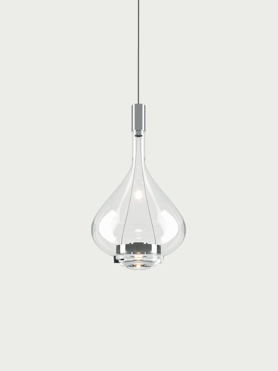 Lodes Sky-Fall Pendelleuchte, Grösse: Ø 22cm, Farbe: transparent