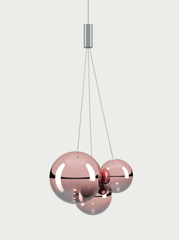 Lodes Random Pendelleuchte mit Baldachin rund