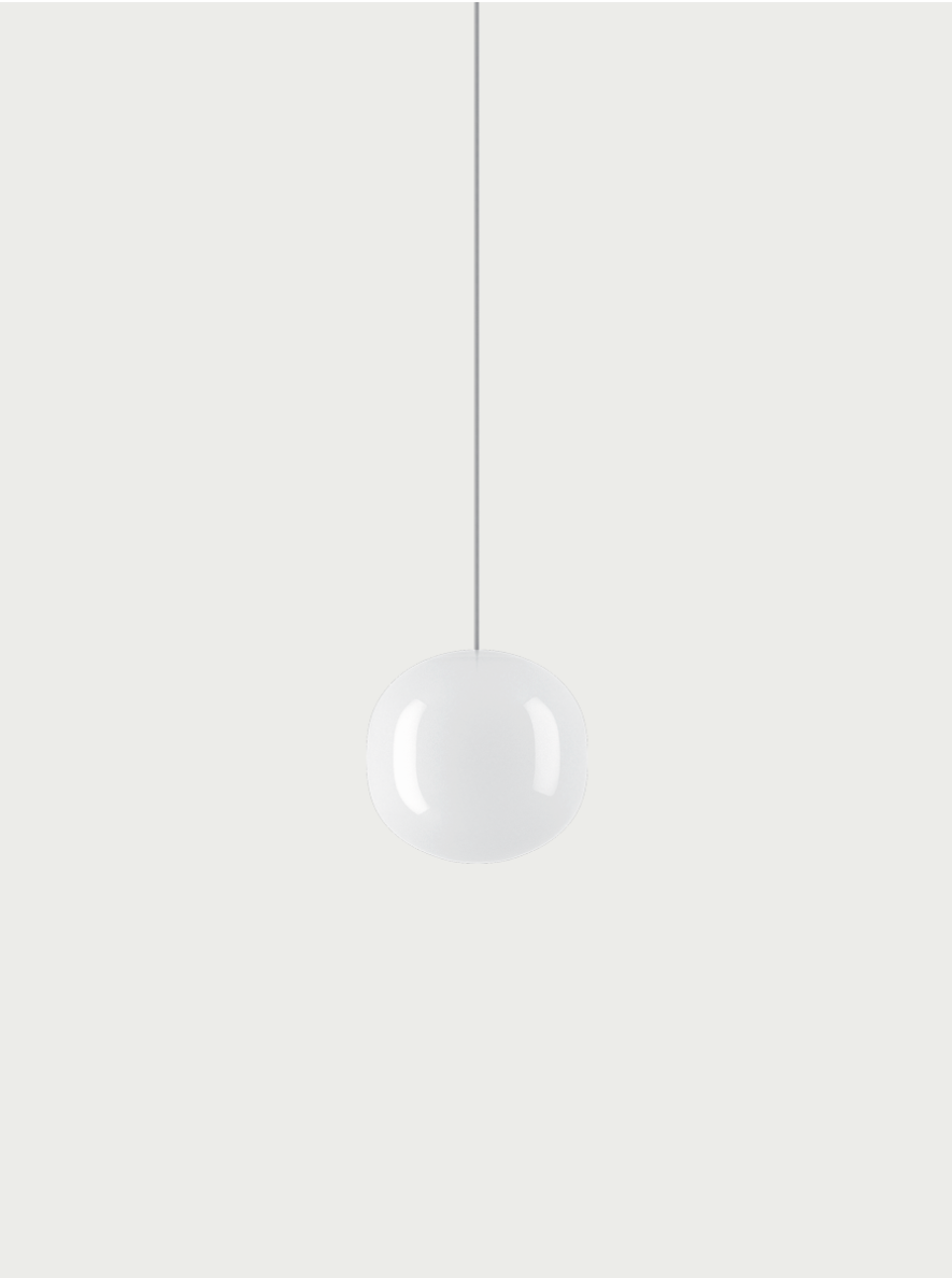 Lodes Volum Cluster Pendelleuchte, Grösse: Ø 14cm ​, Baldachin - Farbe: mattweiss