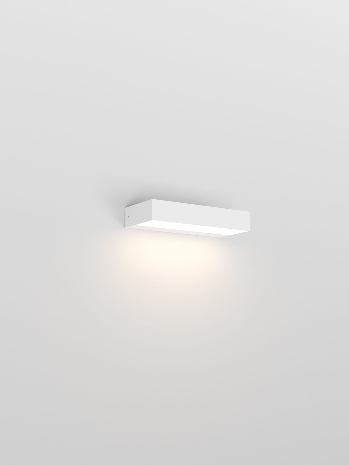 Rotaliana InOut Wandleuchte, Variante: W1 (einseitig leuchtend), Farbe: mattweiss, Lichtfarbe: 2700K warmweiss, Dimmbar: ON/OFF