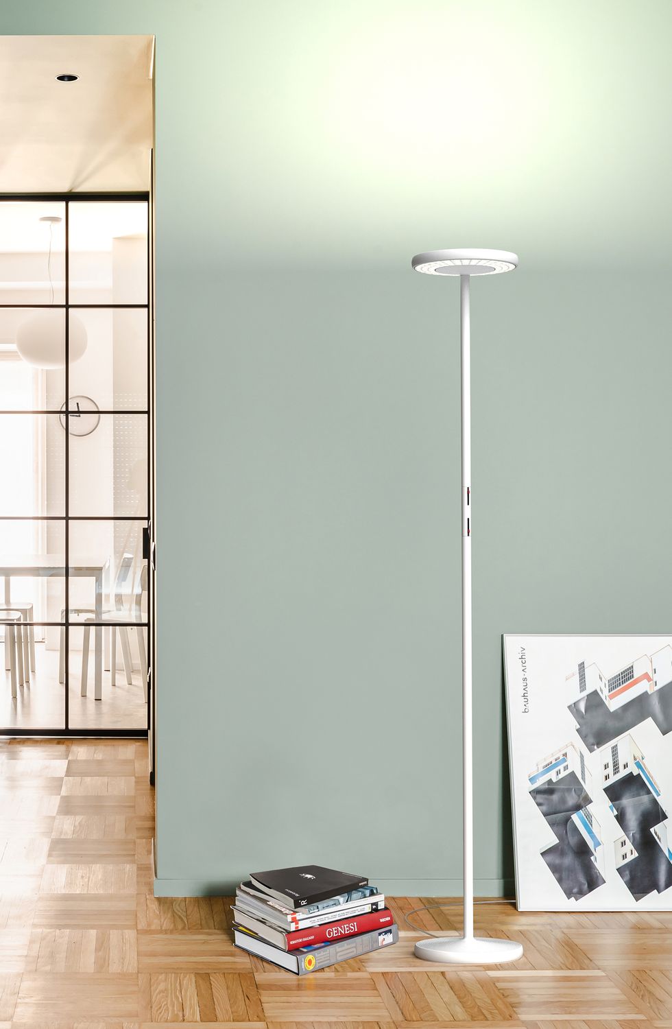 Rotaliana Sol Stehleuchte, Farbe: mattweiss, Farbe - Raster/Grid: mattweiss, Lichtfarbe: 2700K warmweiss