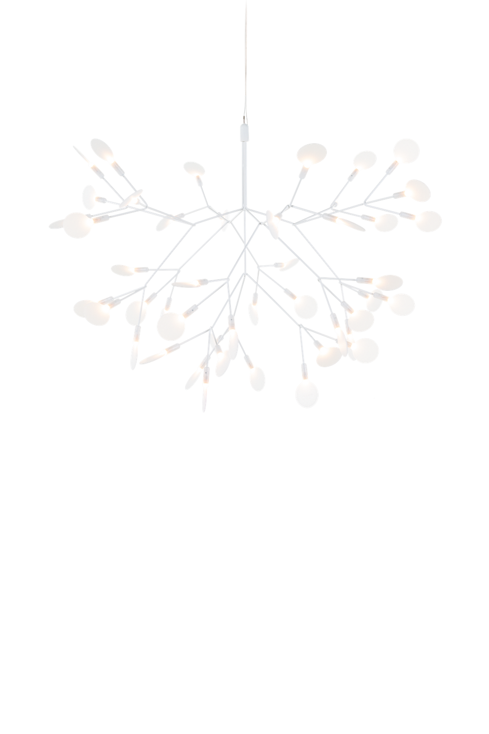 moooi Heracleum III Pendelleuchte, Grösse: Small (B 72cm), Farbe: weiss, Kabellänge: Standard 4m Kabel