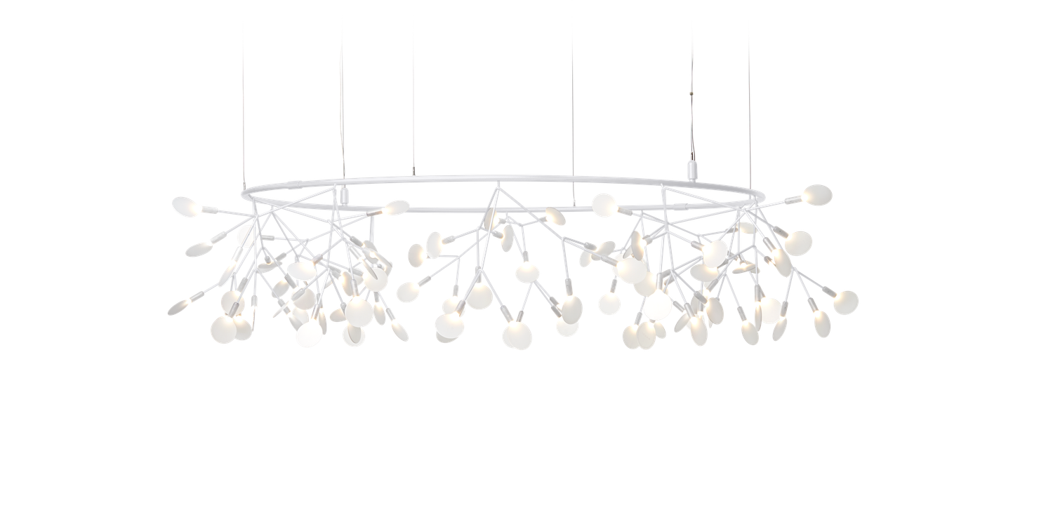 moooi Heracleum III The Big O Pendelleuchte, Grösse: Small (B 160cm), Farbe: weiss, Kabellänge: Standard 4m Kabel