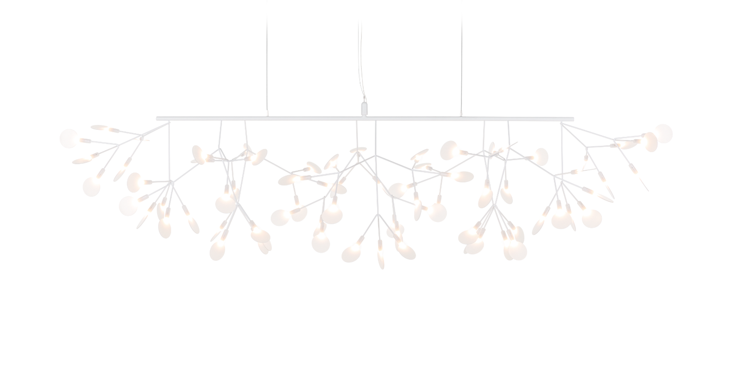 moooi Heracleum III Linear Pendelleuchte, Farbe: weiss, Kabellänge: Standard 4m Kabel