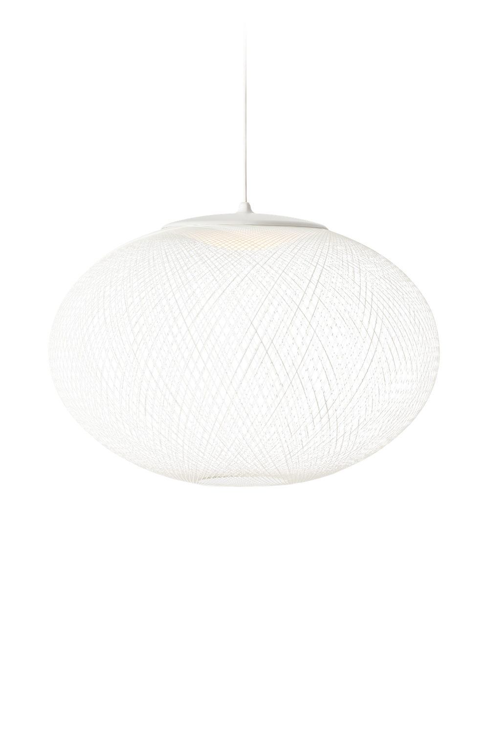 moooi NR2 Pendelleuchte, Grösse: Medium, Farbe: weiss, Kabellänge: Standard 4m Kabel