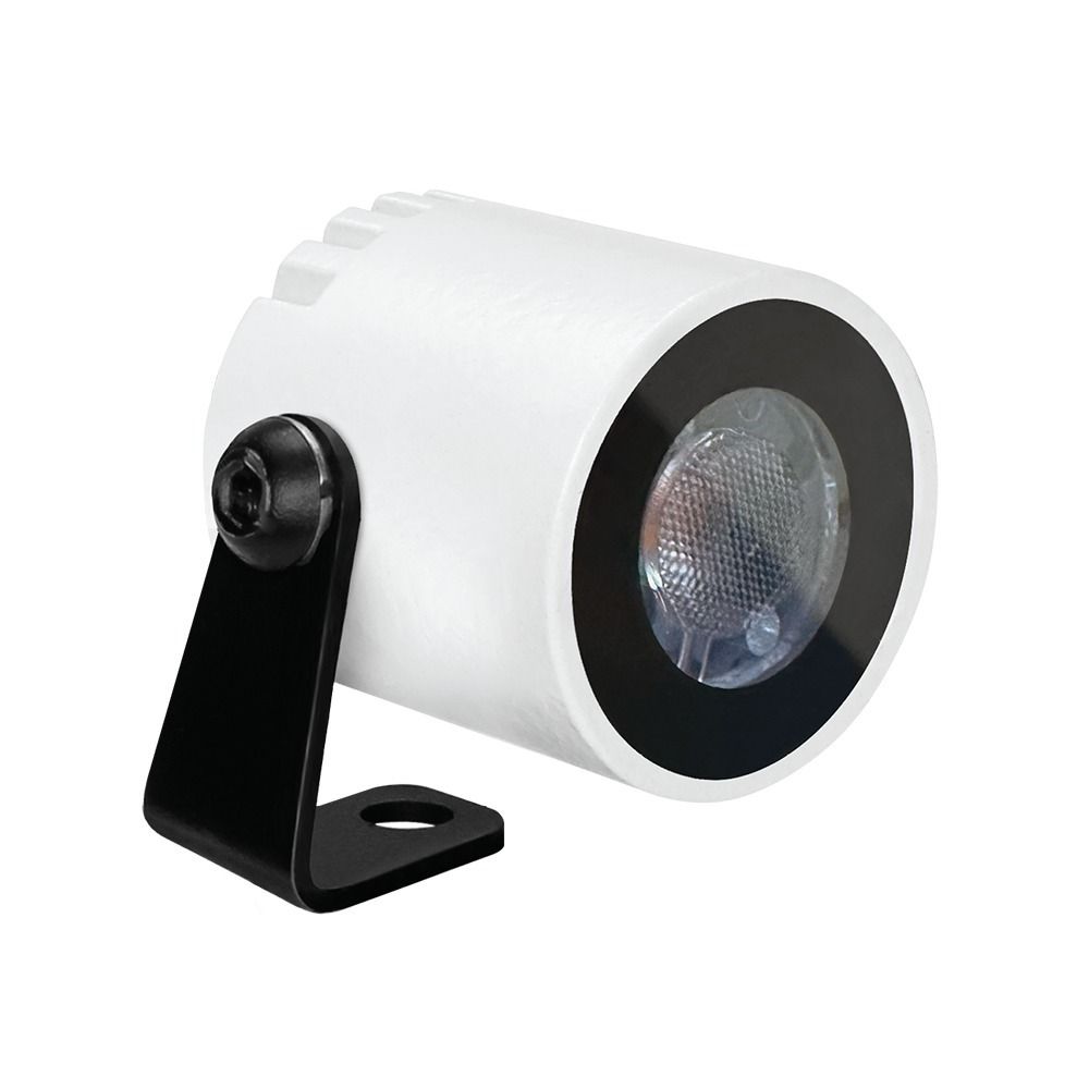 Linea Light Eyelet65_R Aussenstrahler, Farbe: weiss, Lichtfarbe: 2700K warmweiss, Ausstrahlwinkel: Spot (23.4°)