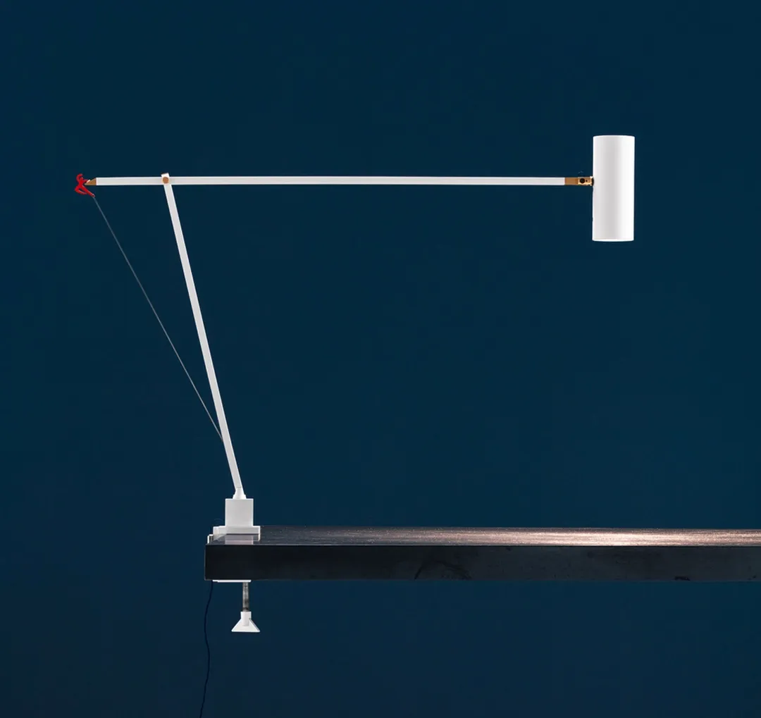 Catellani &amp; Smith Colore Ettorino Clamp Tischleuchte, Farbe: weiss